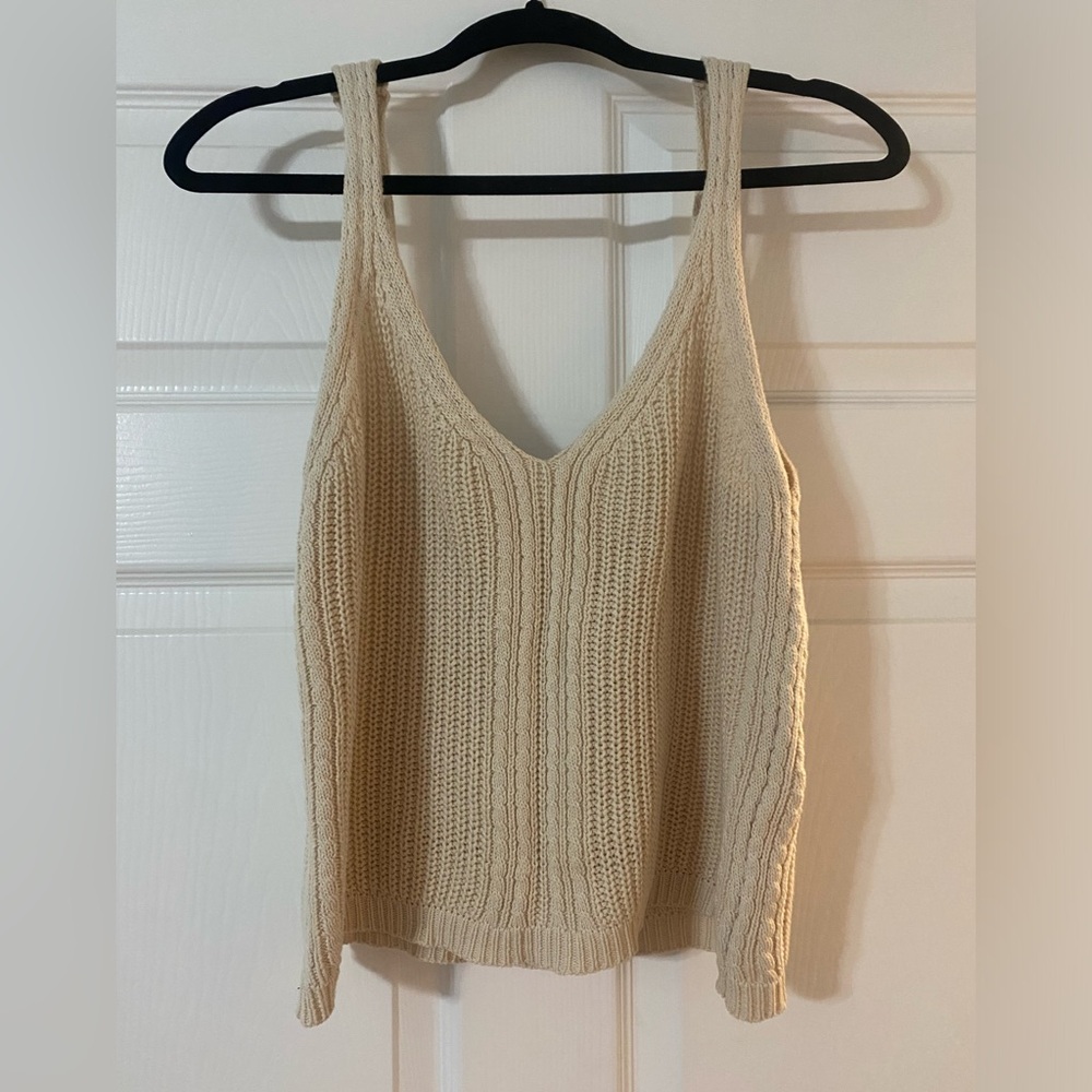 Cropped Crochet Tank